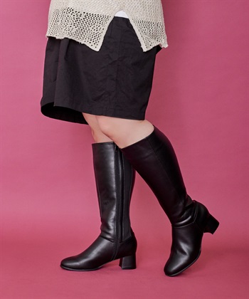 anyfee 【anyfee/プラスサイズ】5.5cmヒールロングブーツ（4E・甲高・幅広）《la farfa SHOES/ラファーファシューズ》_subthumb_11