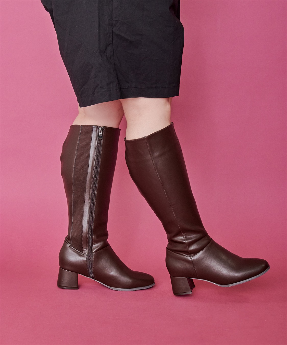 anyfee 【anyfee/プラスサイズ】5.5cmヒールロングブーツ（4E・甲高・幅広）《la farfa SHOES/ラファーファシューズ》_sub_13