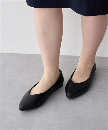 anyfee 【anyfee/プラスサイズ】ポインテッドトゥバレエシューズ（5E・甲高・幅広）《la farfa SHOES/ラファーファシューズ》_subthumb_7