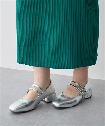 anyfee 【anyfee/プラスサイズ】4cmヒールスクエアトゥ2Wayメリージェーン（4E・甲高・幅広）《la farfa SHOES/ラファーファシューズ》_subthumb_10