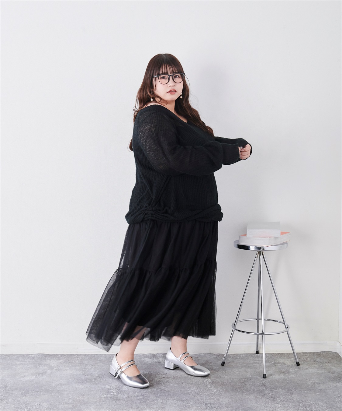 anyfee 【anyfee/プラスサイズ】4cmヒールスクエアトゥ2Wayメリージェーン（4E・甲高・幅広）《la farfa SHOES/ラファーファシューズ》_sub_17