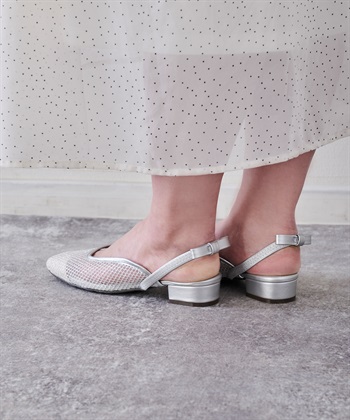 anyfee 【anyfee/プラスサイズ】チュールミュール/サンダル（4E・甲高・幅広）《la farfa SHOES/ラファーファシューズ》_subthumb_5