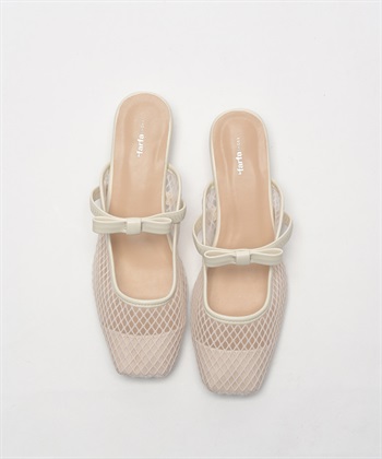 anyfee 【anyfee/プラスサイズ】チュールミュール/サンダル（4E・甲高・幅広）《la farfa SHOES/ラファーファシューズ》_subthumb_7