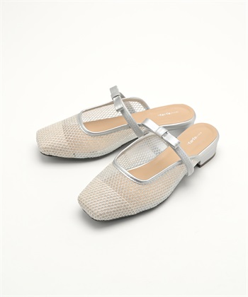 anyfee 【anyfee/プラスサイズ】チュールミュール/サンダル（4E・甲高・幅広）《la farfa SHOES/ラファーファシューズ》_subthumb_8
