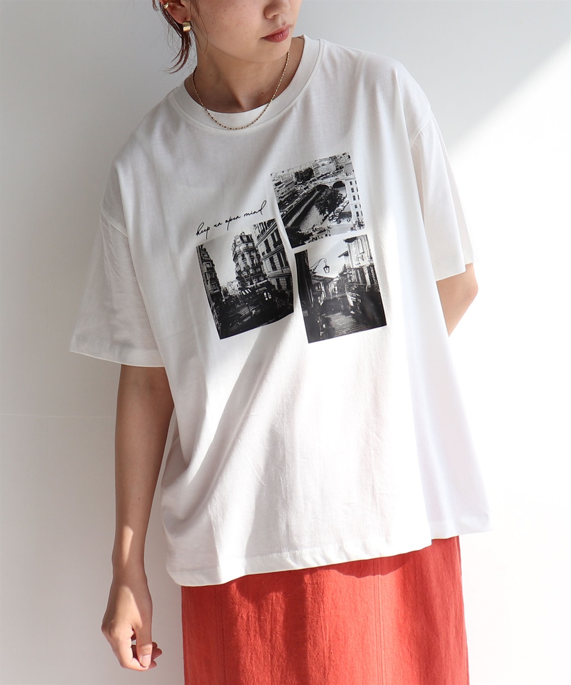 anyfee 【anyfee/プラスサイズ】ロゴプリント半袖Tシャツ_sub_2