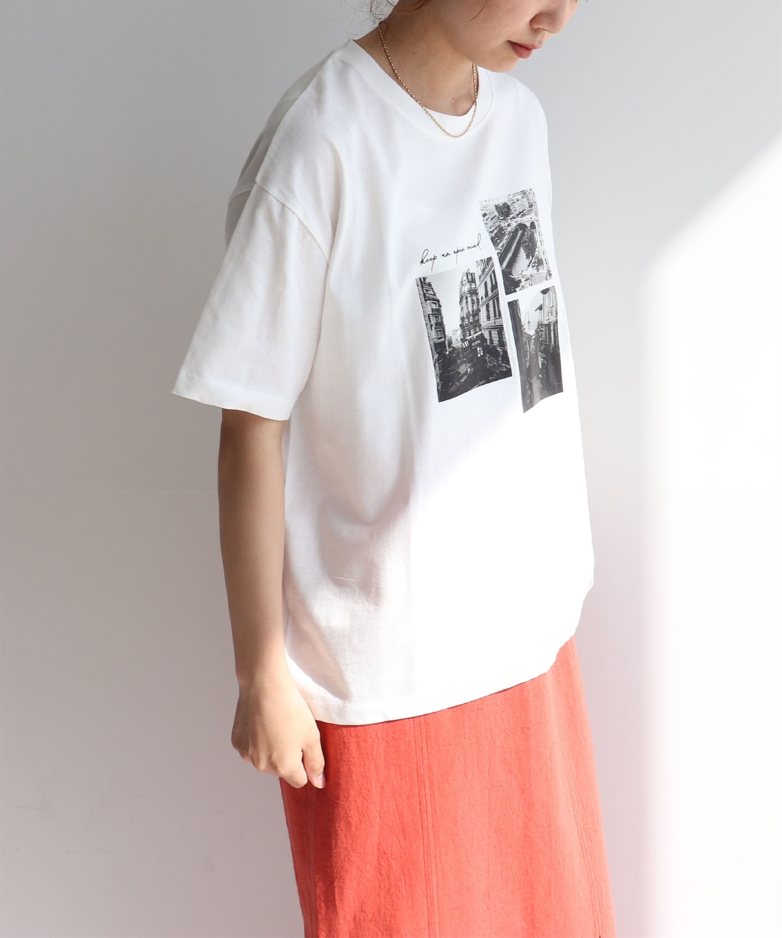 anyfee 【anyfee/プラスサイズ】ロゴプリント半袖Tシャツ_sub_3