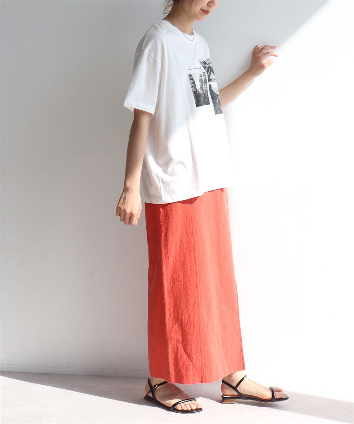 anyfee 【anyfee/プラスサイズ】ロゴプリント半袖Tシャツ_sub_7