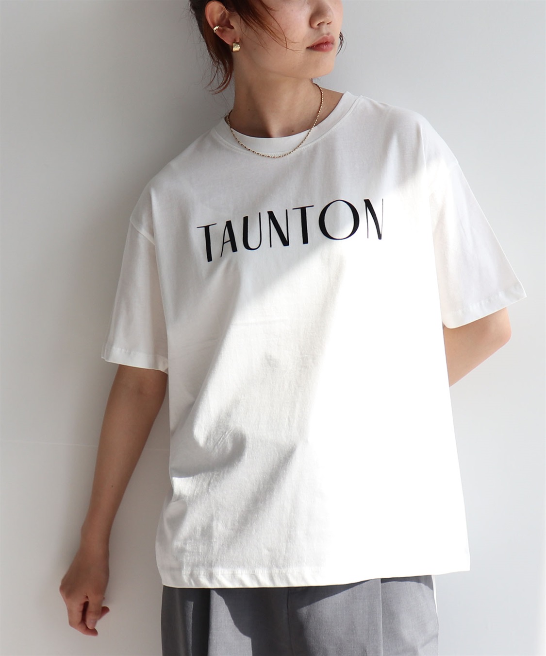 anyfee 【anyfee/プラスサイズ】ロゴプリント半袖Tシャツ_sub_11
