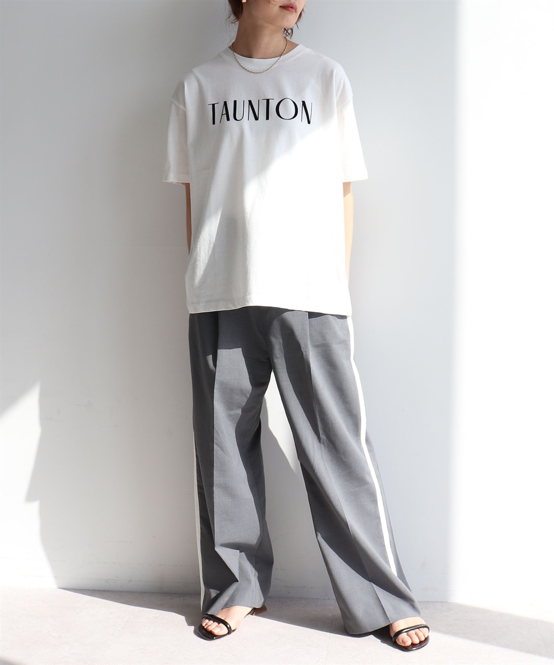 anyfee 【anyfee/プラスサイズ】ロゴプリント半袖Tシャツ_sub_12