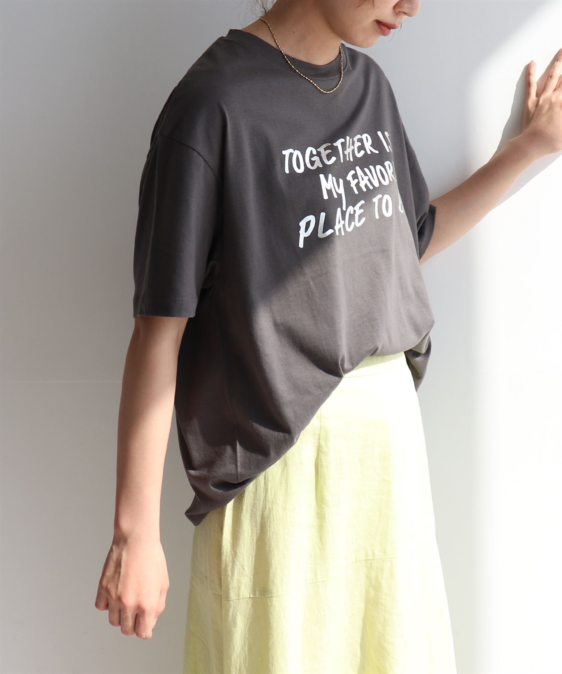 anyfee 【anyfee/プラスサイズ】ロゴプリント半袖Tシャツ_sub_16