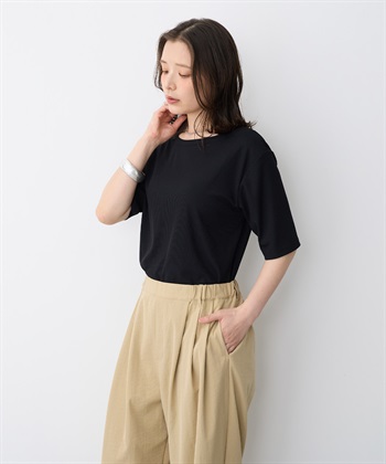 anyfee 【anyfee/プラスサイズ】前後２WAYリブバレエネックTシャツ_subthumb_15