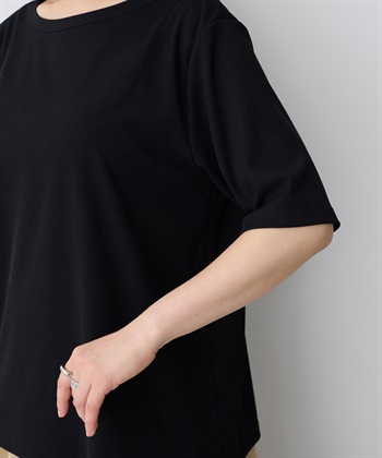anyfee 【anyfee/プラスサイズ】前後２WAYリブバレエネックTシャツ_subthumb_18