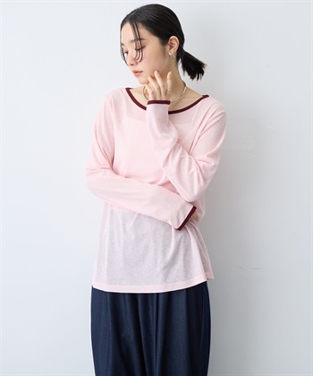anyfee 【anyfee/プラスサイズ】シアーリンガーTシャツ_subthumb_2