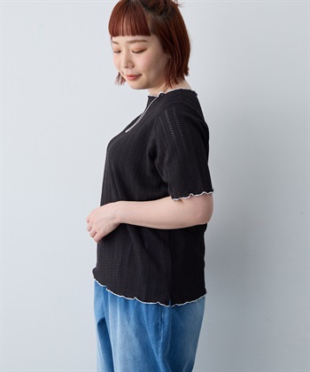 anyfee 【anyfee/大きいサイズ】前後2WAYボートネックメローTシャツ_subthumb_3