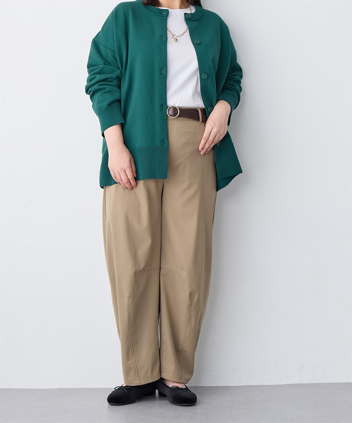 anyfee 【anyfee/大きいサイズ】ラウンドヘムロングスリーブワイドTEE_sub_19