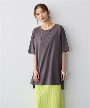 anyfee 【anyfee/プラスサイズ】USAコットンオーバーサイズベーシック半袖Tシャツ・接触冷感_subthumb_10