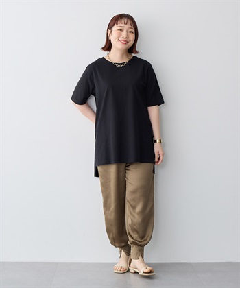 anyfee 【anyfee/プラスサイズ】USAコットンオーバーサイズベーシック半袖Tシャツ・接触冷感_subthumb_20