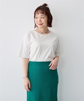 anyfee 【anyfee/プラスサイズ】USAコットンオーバーサイズベーシック半袖Tシャツ・接触冷感_subthumb_21