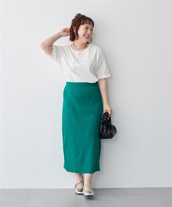 anyfee 【anyfee/プラスサイズ】USAコットンオーバーサイズベーシック半袖Tシャツ・接触冷感_subthumb_23
