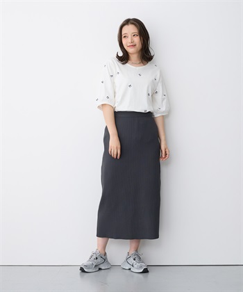 anyfee 【anyfee/プラスサイズ】リボン刺繍Tシャツ_subthumb_12