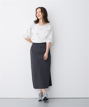 anyfee 【anyfee/プラスサイズ】リボン刺繍Tシャツ_subthumb_14