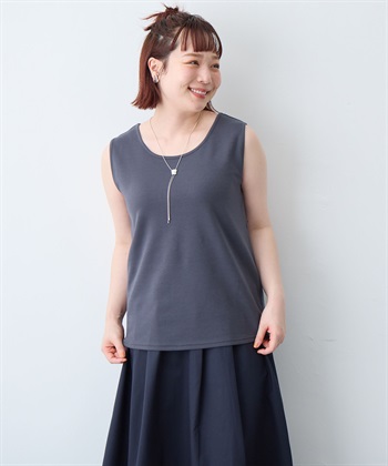 anyfee 【anyfee/大きいサイズ】着てサラなめらかポンチ素材タンクトップ《接触冷感・吸水速乾・UV対策》_subthumb_16