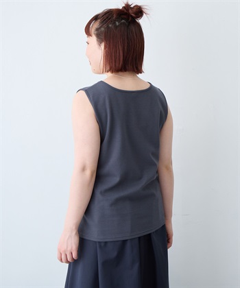 anyfee 【anyfee/大きいサイズ】着てサラなめらかポンチ素材タンクトップ《接触冷感・吸水速乾・UV対策》_subthumb_19