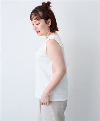 anyfee 【anyfee/大きいサイズ】着てサラなめらかポンチ素材タンクトップ《接触冷感・吸水速乾・UV対策》_subthumb_23