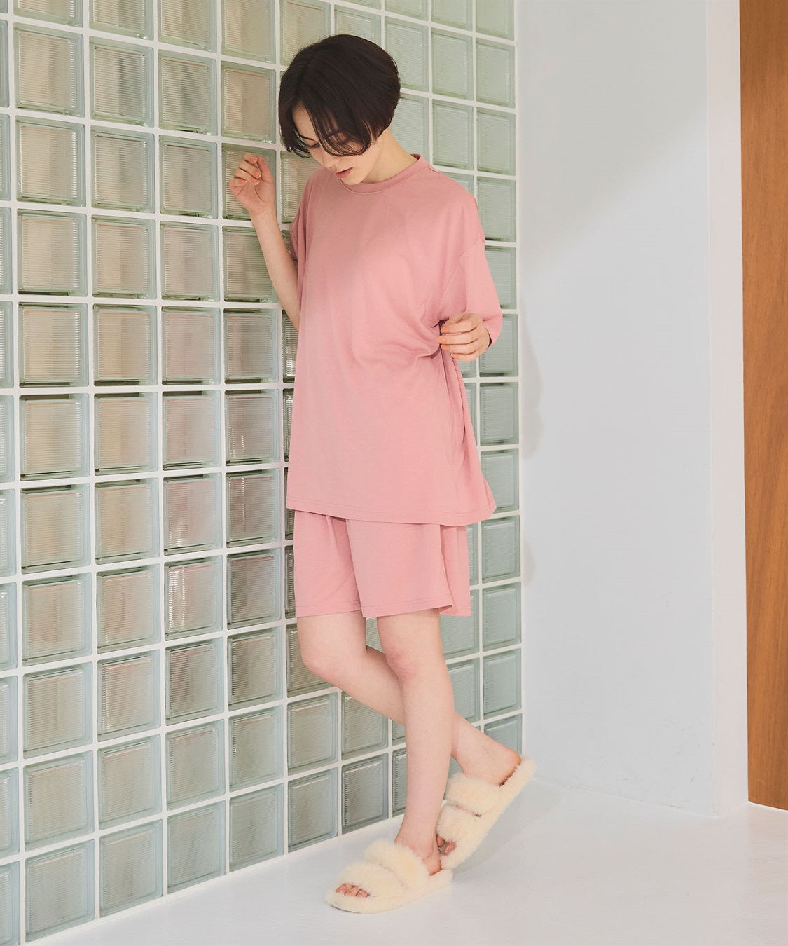 LAFUKU 【LAFUKU】半袖ルームウェアセットアップ《上下セット》_sub_14