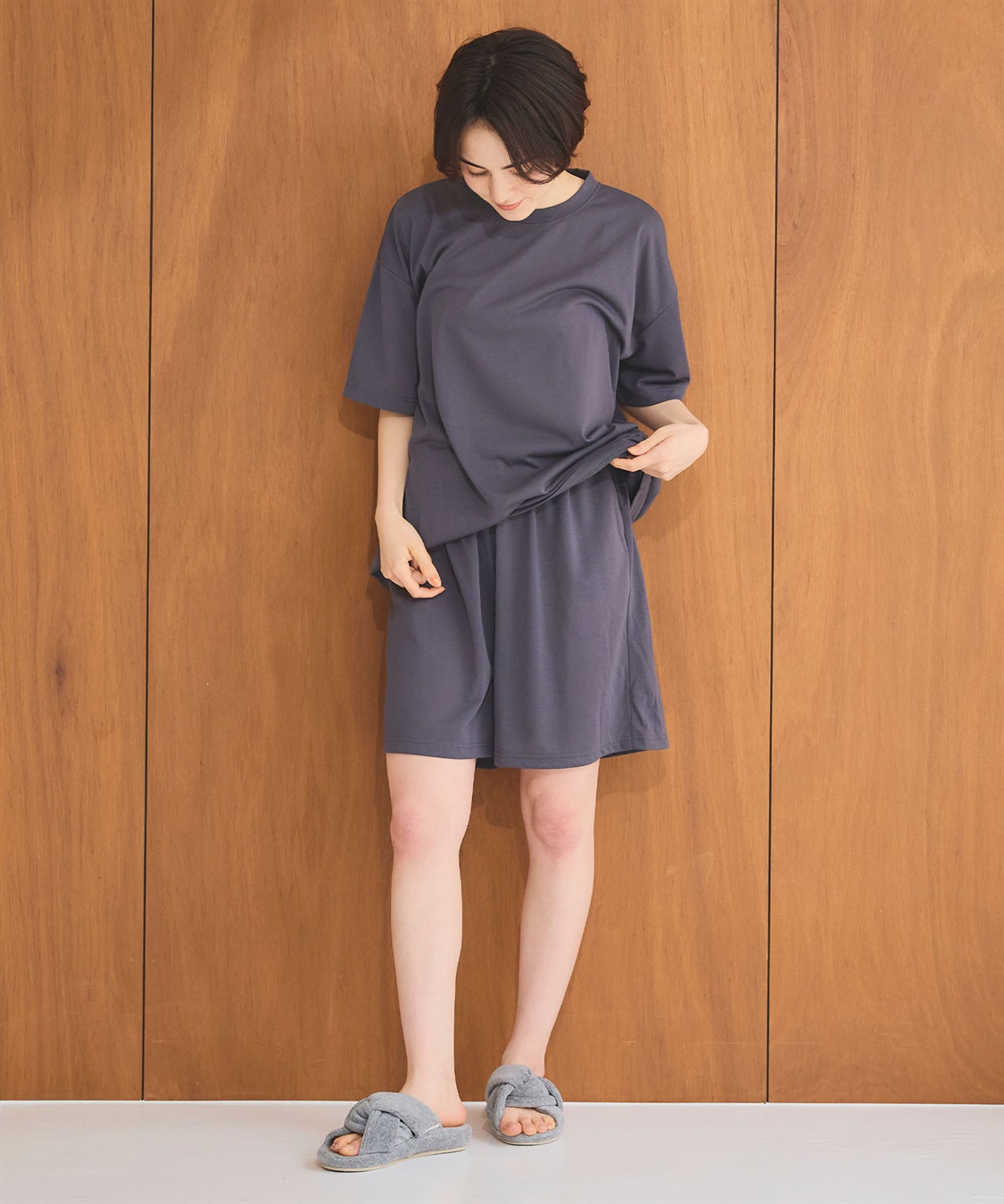 LAFUKU 【LAFUKU】半袖ルームウェアセットアップ《上下セット》_sub_24