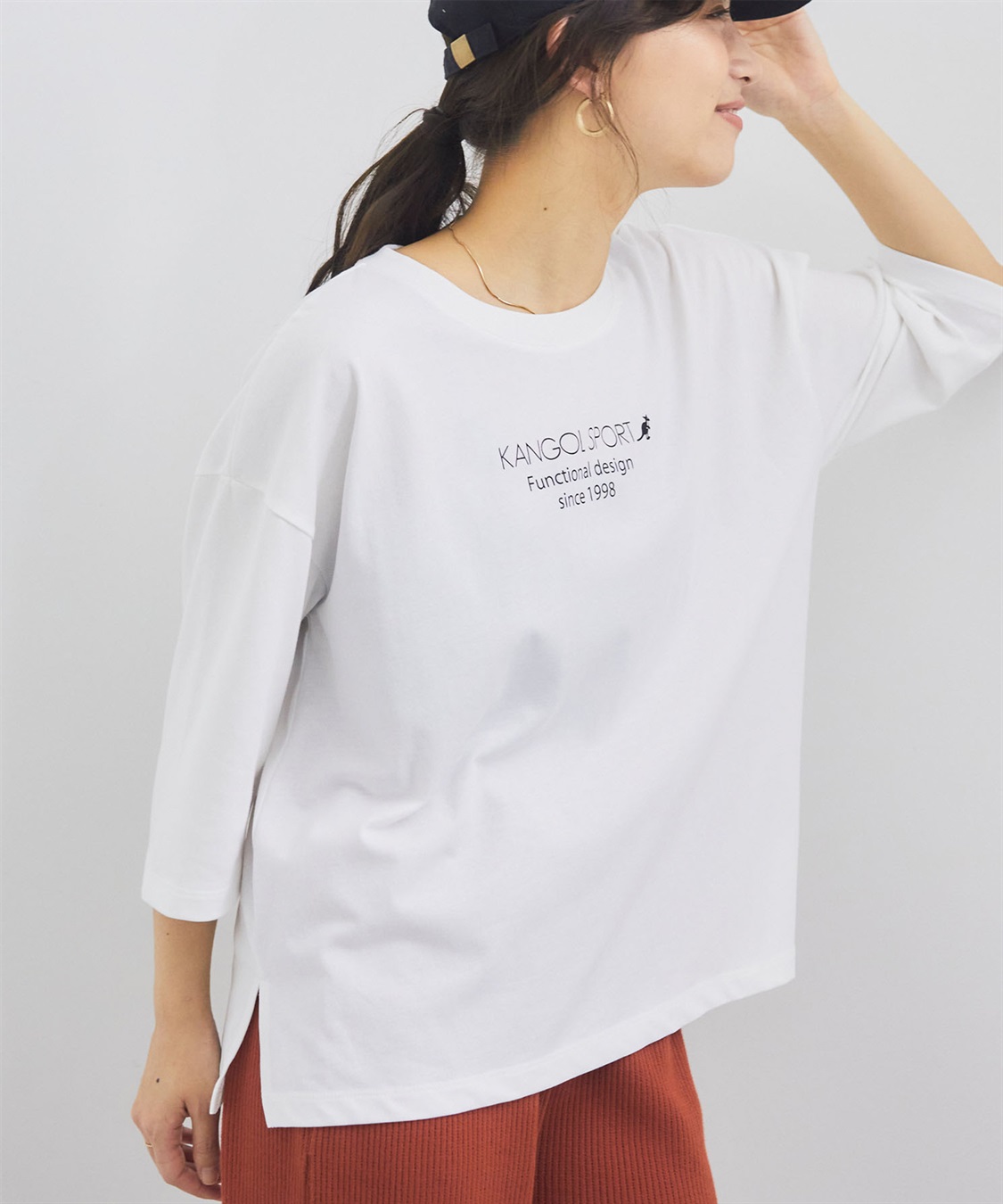 Life Style by cross marche 【KANGOL SPORT】7分袖ロゴTシャツ_sub_1