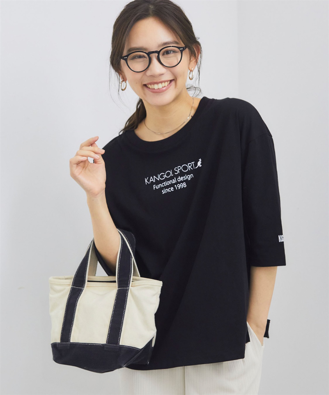 Life Style by cross marche 【KANGOL SPORT】7分袖ロゴTシャツ_sub_18