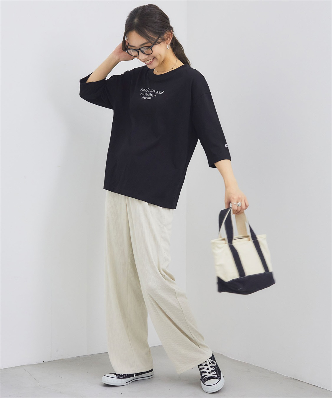 Life Style by cross marche 【KANGOL SPORT】7分袖ロゴTシャツ_sub_21