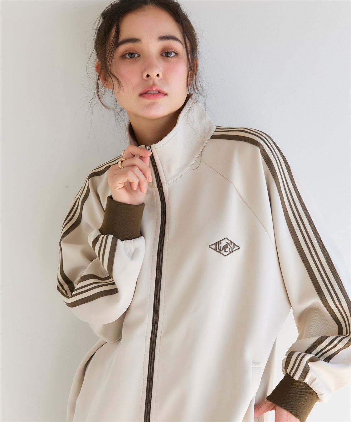 Life Style by cross marche 【KANGOL SPORT】サイドライントラックジャケット《UV対策・ストレッチ・ジャージ》◆新色追加◆_sub_1