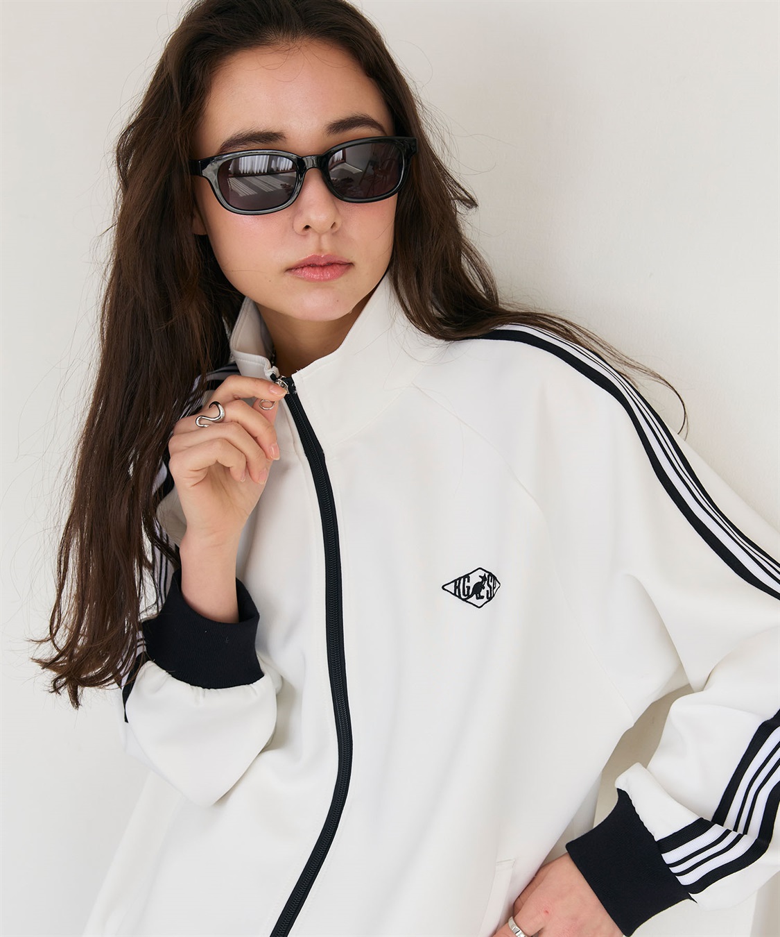 Life Style by cross marche 【KANGOL SPORT】サイドライントラックジャケット《UV対策・ストレッチ・ジャージ》◆新色追加◆_sub_8
