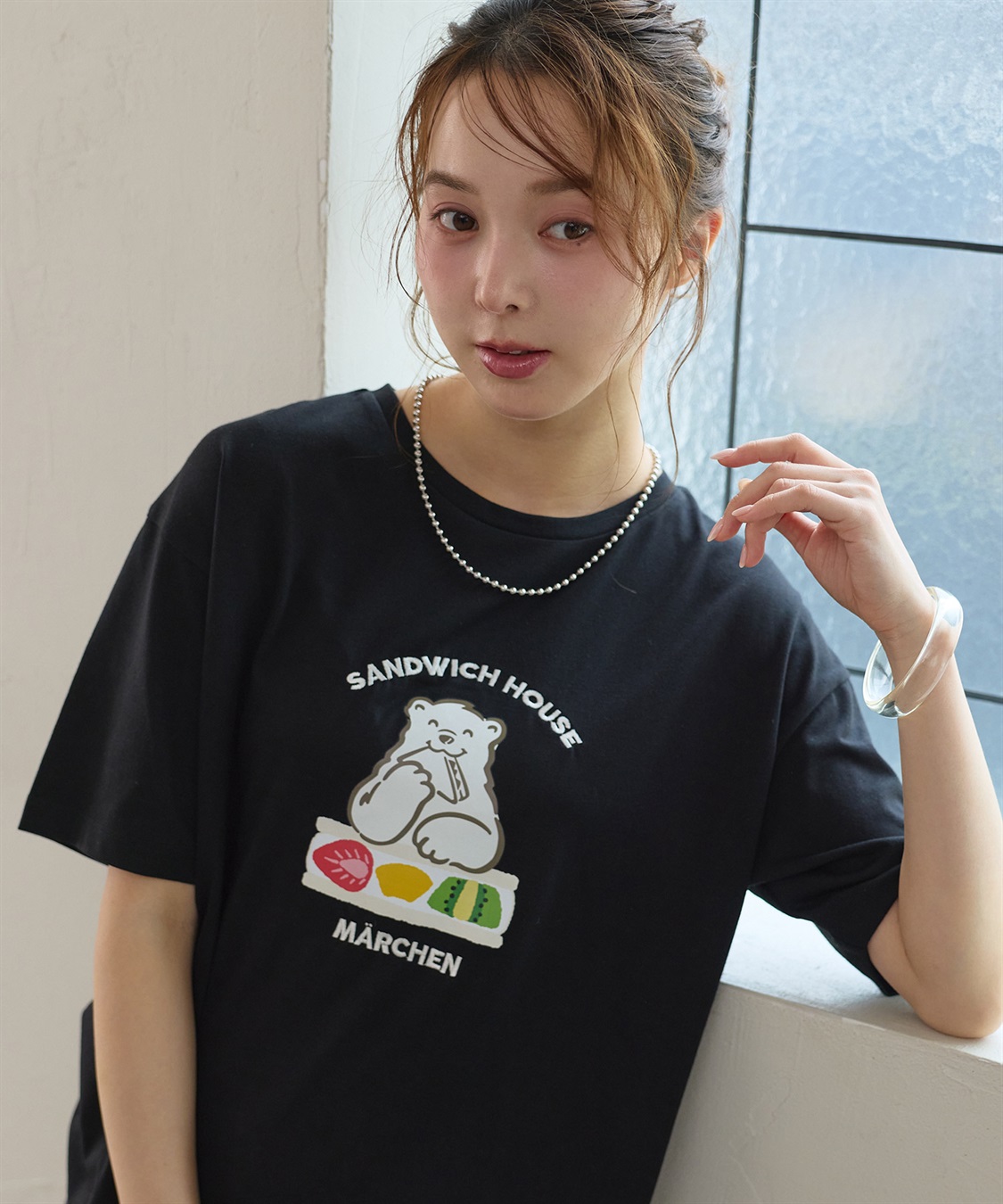 LAFUKU メルヘンサンドイッチロゴ5分袖T_sub_4