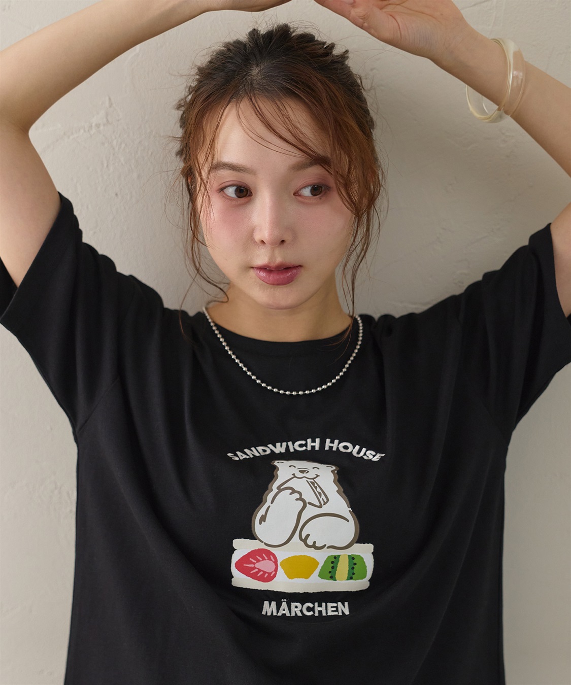 LAFUKU メルヘンサンドイッチロゴ5分袖T_sub_5