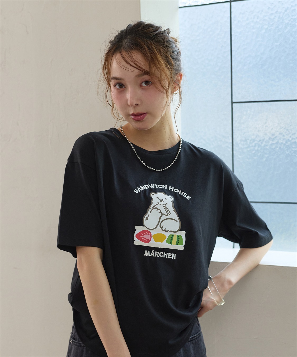 LAFUKU メルヘンサンドイッチロゴ5分袖T_sub_6
