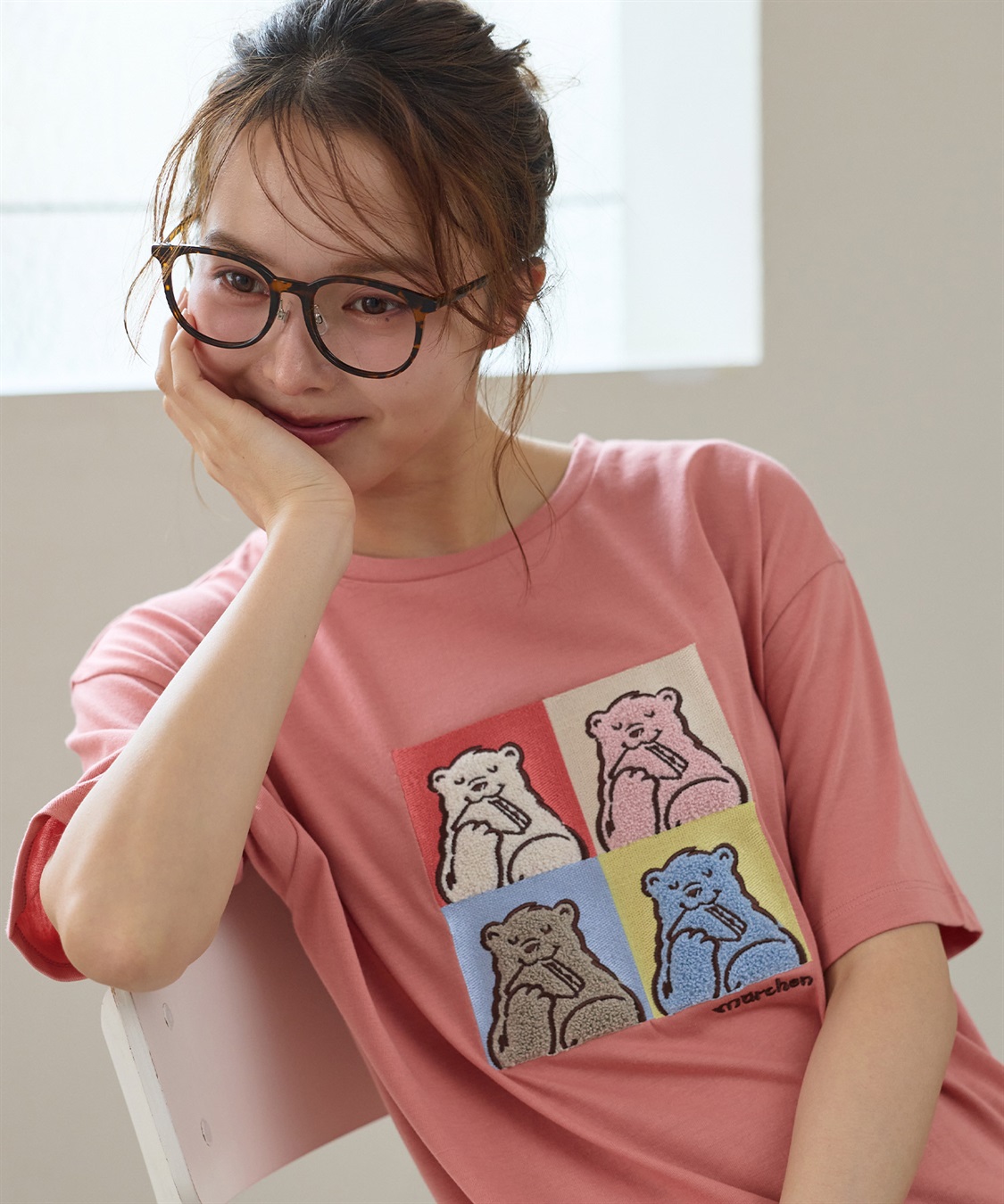 LAFUKU 【サンドイッチハウスメルヘン】サガラ刺繍アートメルるん♪半袖Tシャツ_sub_2