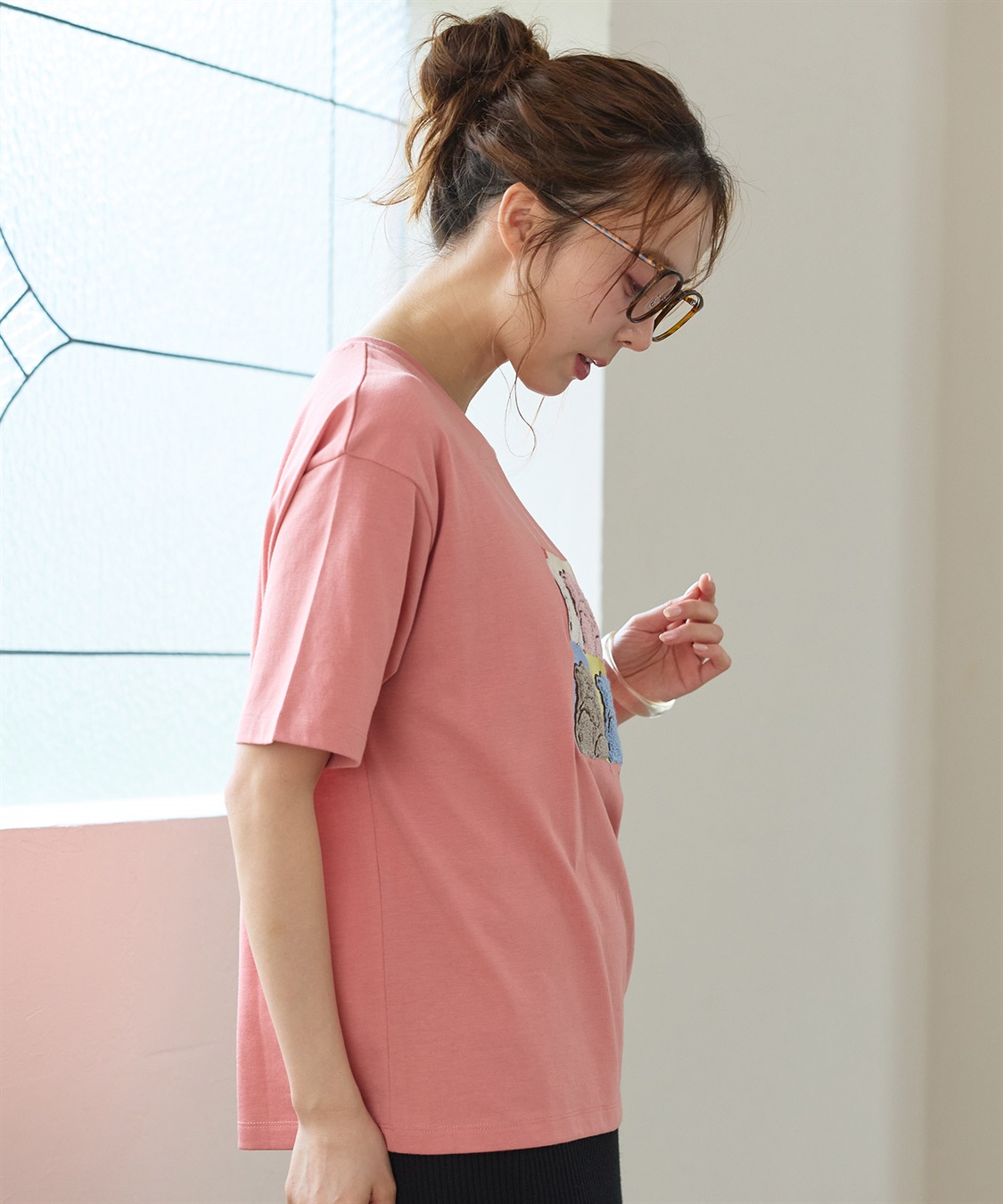 LAFUKU 【サンドイッチハウスメルヘン】サガラ刺繍アートメルるん♪半袖Tシャツ_sub_6