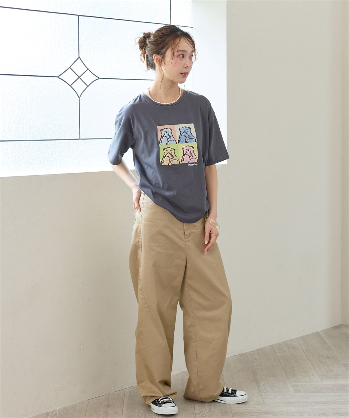 LAFUKU 【サンドイッチハウスメルヘン】サガラ刺繍アートメルるん♪半袖Tシャツ_sub_20