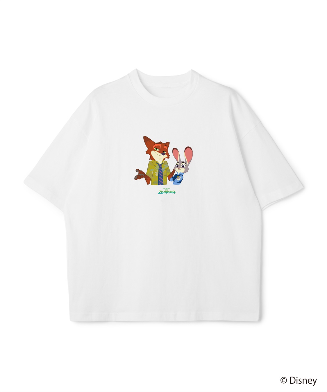 LAFUKU 【Zootopia/ズートピア】キャラクタープリント半袖クルーネックTシャツ / Over Harf Sleeve T-shirt《UNISEX》_sub_1