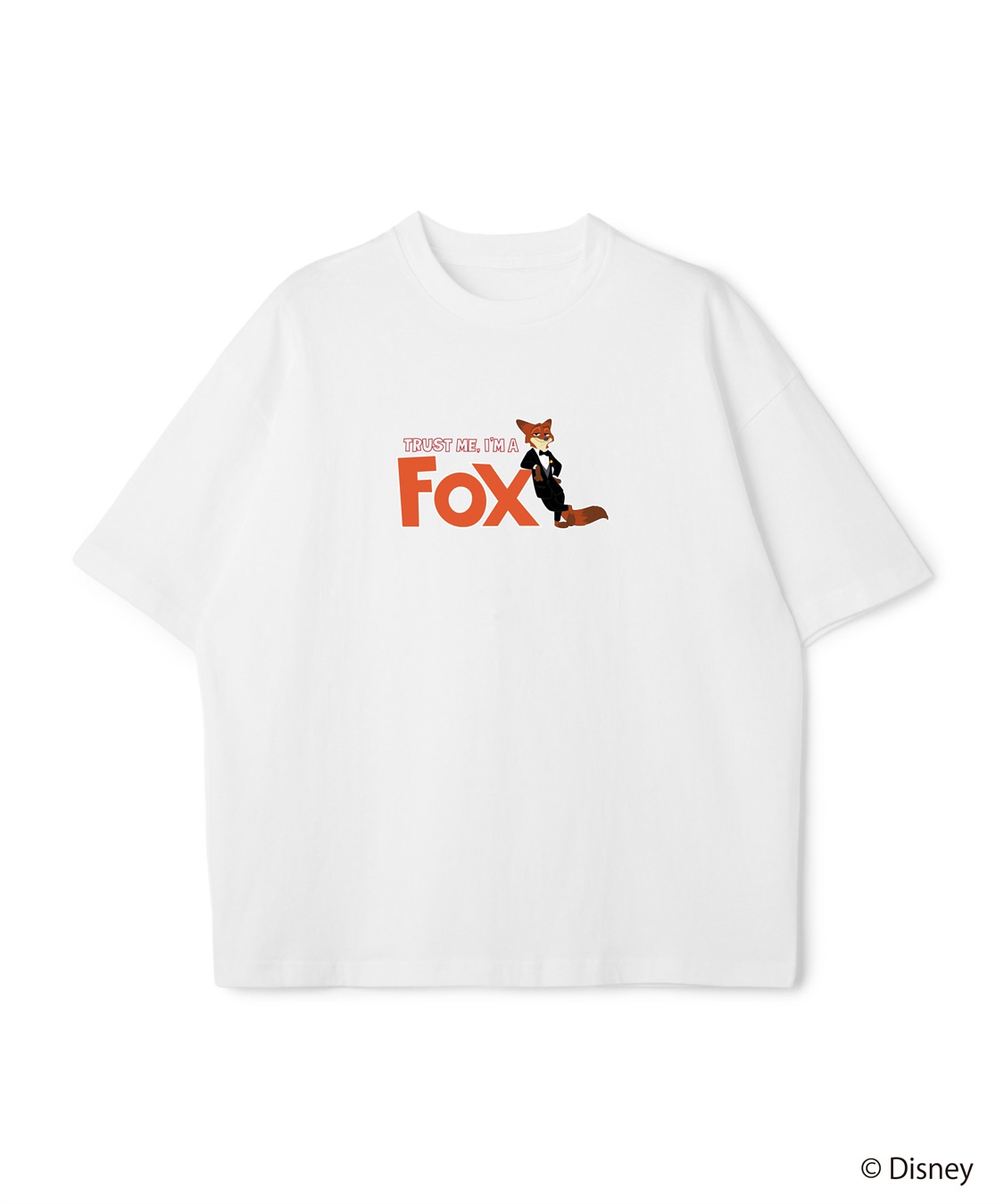 LAFUKU 【Zootopia 2/ズートピア2】タキシード ニック プリントTシャツ / Over Harf Sleeve T-shirt《UNISEX》_sub_1