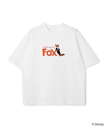 LAFUKU 【Zootopia 2/ズートピア2】タキシード ニック プリントTシャツ / Over Harf Sleeve T-shirt《UNISEX》_subthumb_1