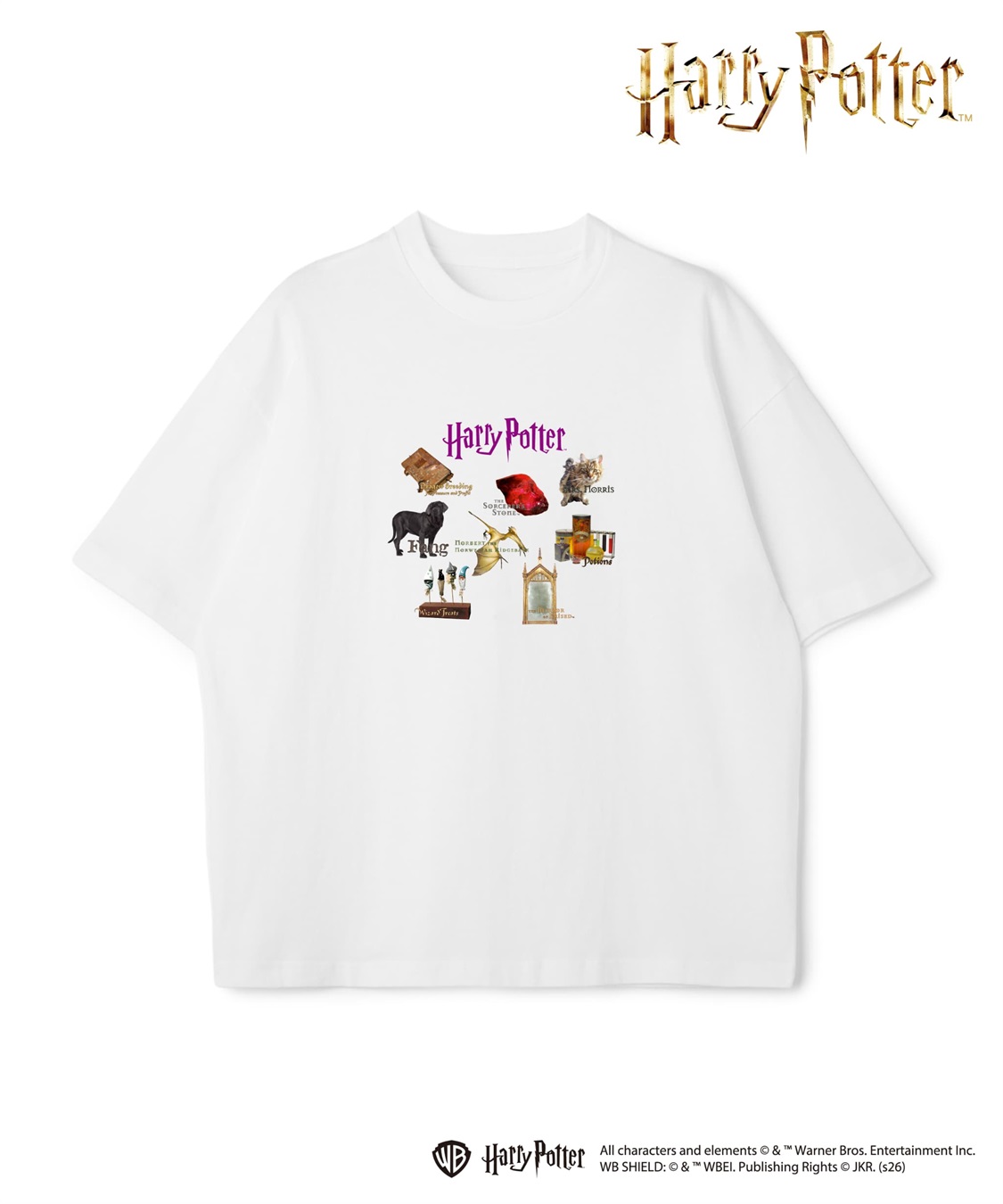 LAFUKU 【Harry Potter】別注 / ハリー・ポッターグラフィックTシャツ / Over Harf Sleeve Graphic T-shirt《UNISEX》_sub_1