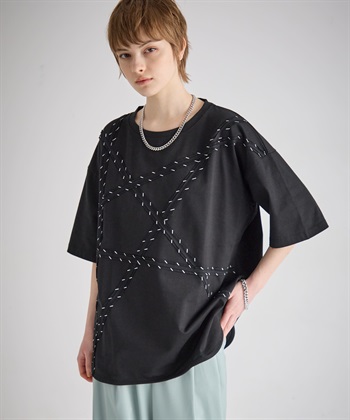 ATSURO TAYAMA スターモチーフライン入りTシャツ_subthumb_1
