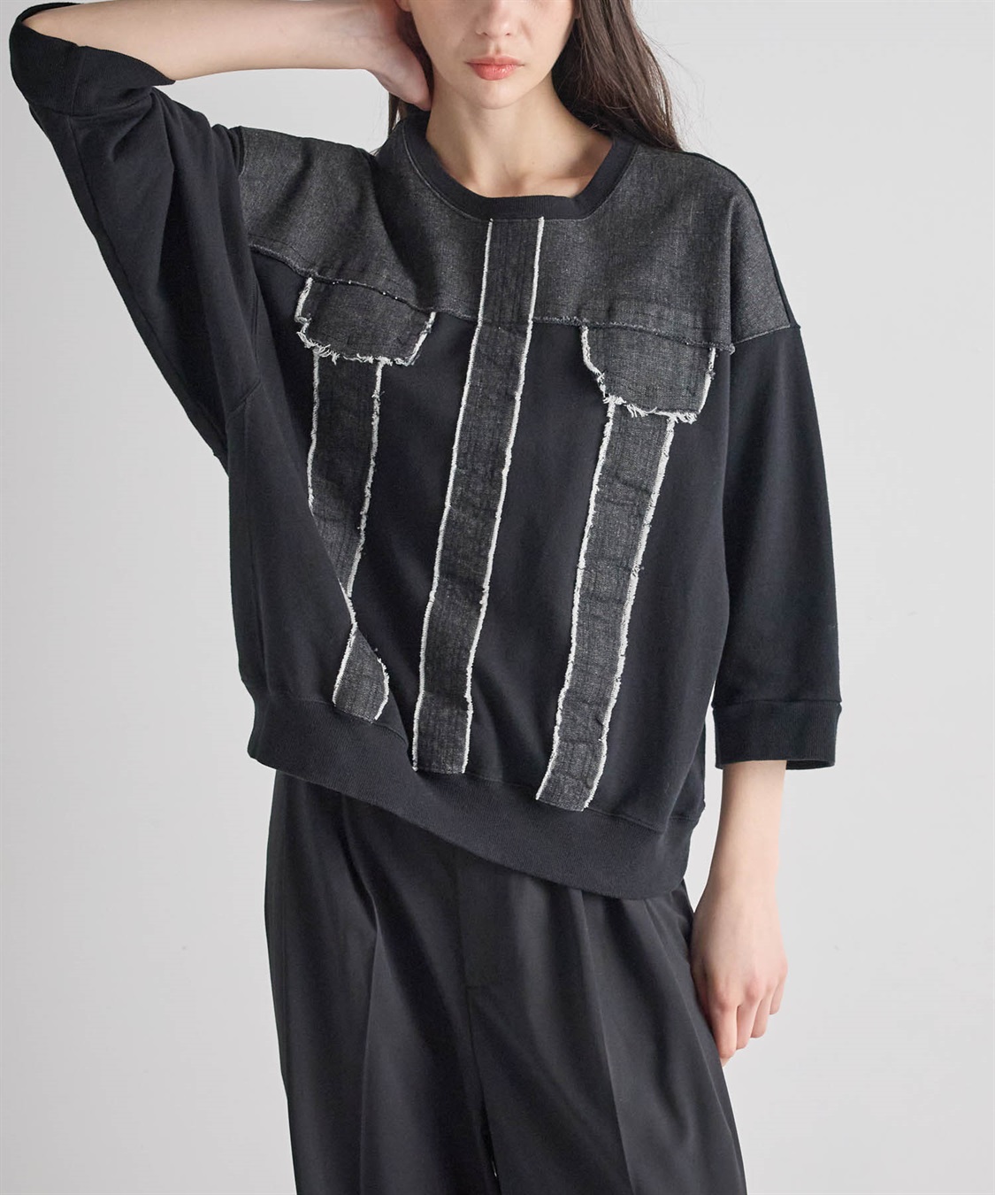 ATSURO TAYAMA 【unisex】七分袖デニムトップス_sub_3