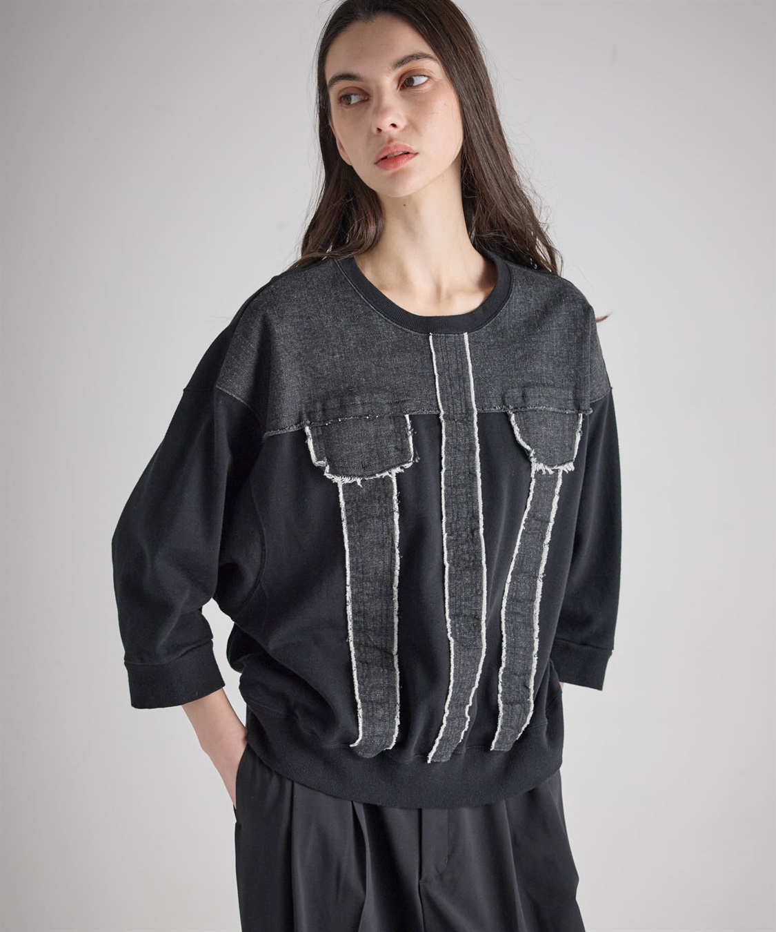 ATSURO TAYAMA 【unisex】七分袖デニムトップス_sub_4