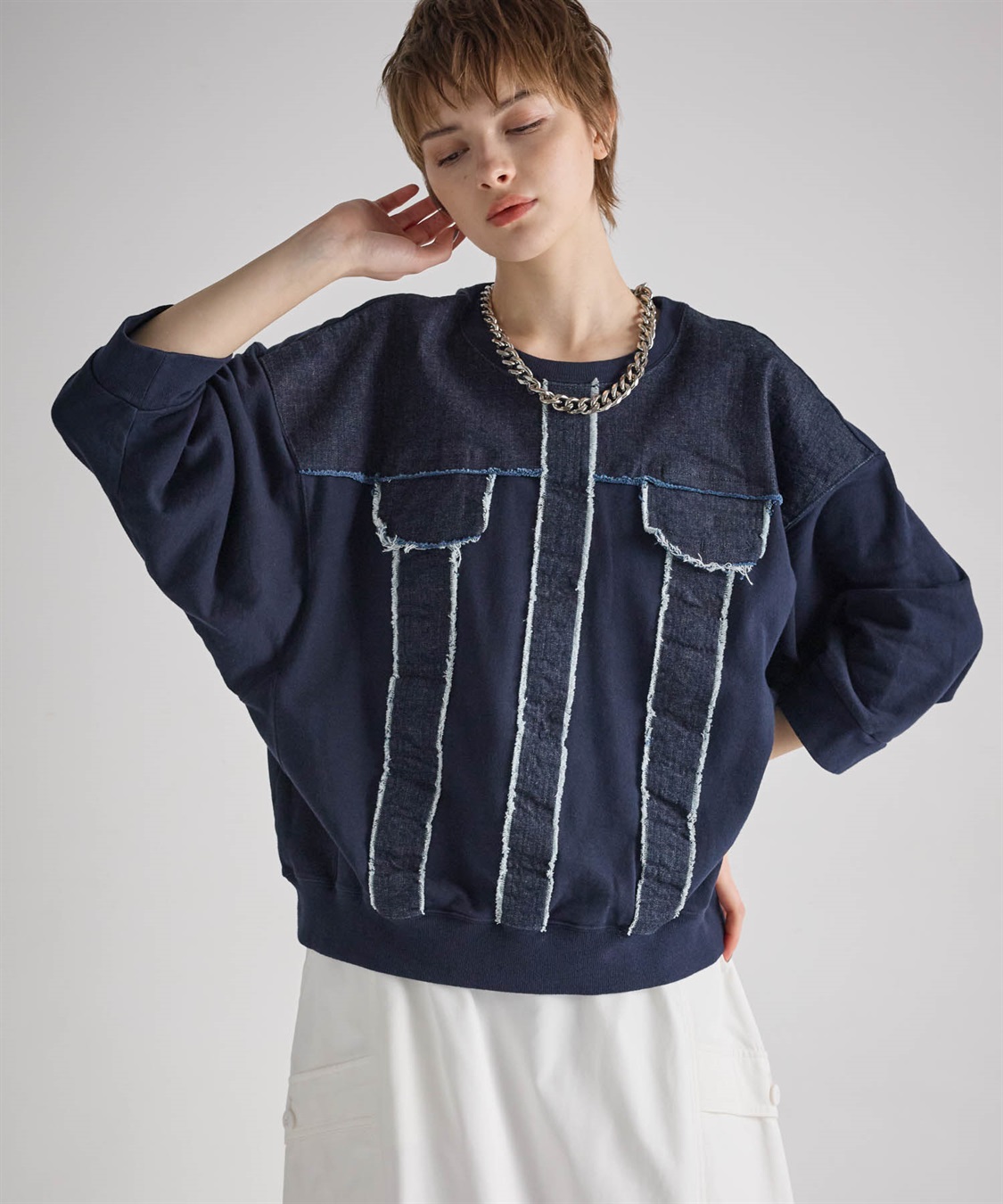 ATSURO TAYAMA 【unisex】七分袖デニムトップス_sub_19