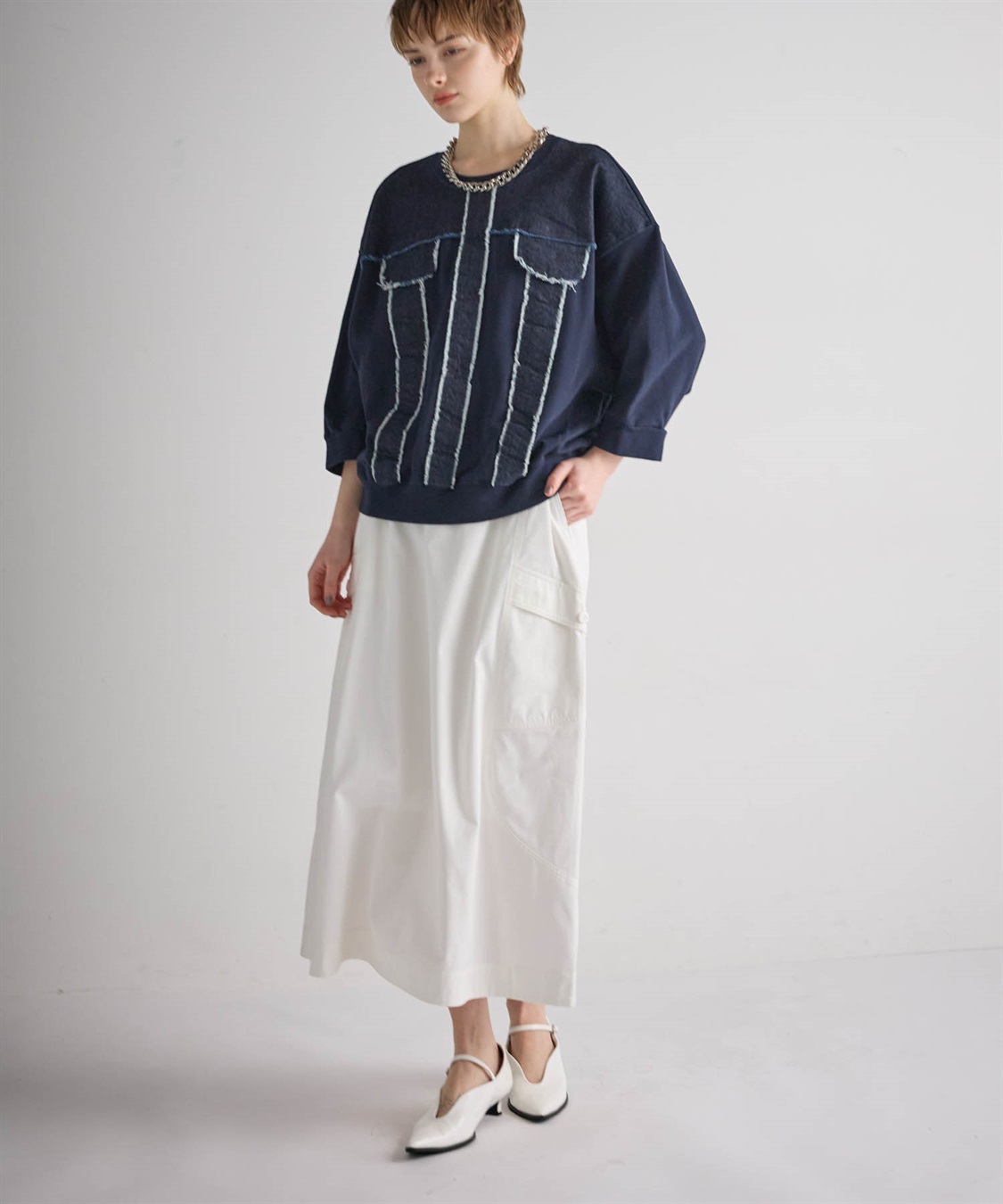 ATSURO TAYAMA 【unisex】七分袖デニムトップス_sub_21